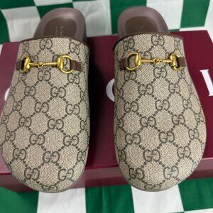 Gucci Womens Brown Slide Sandals